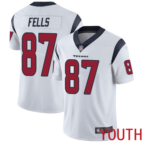 Houston Texans Limited White Youth Darren Fells Road Jersey NFL Football #87 Vapor Untouchable